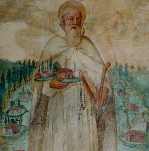 San Romualdo, fundador del Monasterio Cartujo en Camaldoli (detalle) de Italian School
